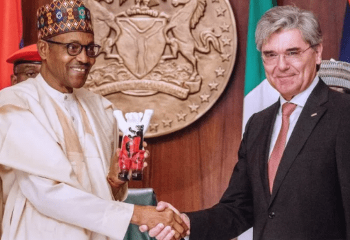 President Buhari and Siemens chief